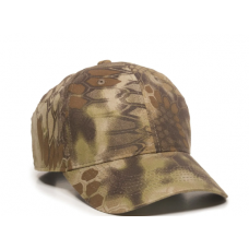 6 Panel, Heavy Brushed Cotton Twill Camo Cap LWCCAP