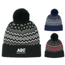 Port Authority Alpine Pom Beanie HBLWC991
