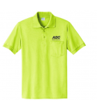 Safety Yellow, Core Blend Jersey Knit Pocket Polo LWKP55P