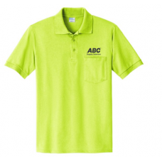 Safety Yellow, Core Blend Jersey Knit Pocket Polo LWKP55P