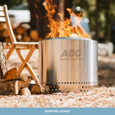 Solo Stove Bonfire 19.5" Fire Pit + Stand Bundle LWSSBON-SD-2.0