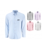 Cutter & Buck Men's Skyline End on End Recycled Long Sleeve Dress Shirt LWMCW00240