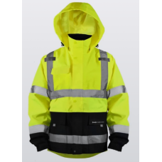 Black Bottom Ripstop Rain Jacket LWSP-RSJBK