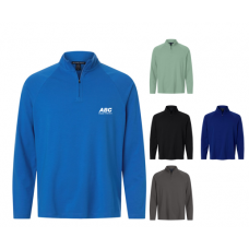Devon  & Jones Men's Seaton Pebble Textured 1/4-Zip Pullover HBDG402
