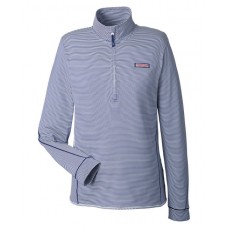 Vineyard Vines Ladies Microstripe Sankaty 1/2-Zip Pullover LWK002521 Vineyard Vines Ladies Microstripe Sankaty 1/2-Zip Pullover LWK002521